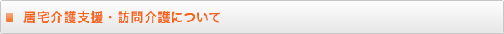 居宅介護支援・訪問介護について