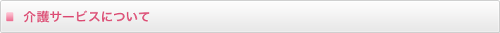 介護サービスについて